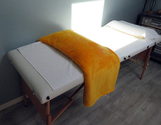La table des soins, massage et magnétisme de Michelle Vavasseur
